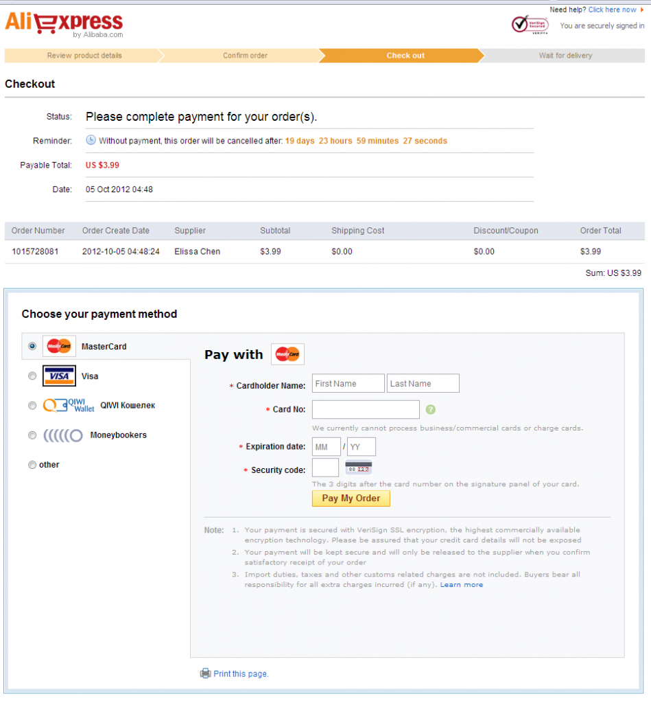 Add payment. Complete the payment. The bank's payment was rejected. Order confirmation page ux ui. Order confirmation page ux ui.