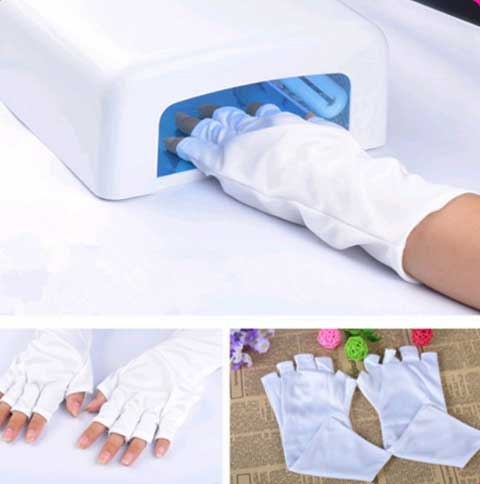 Перчатки защитные от УФ лучей для маникюра