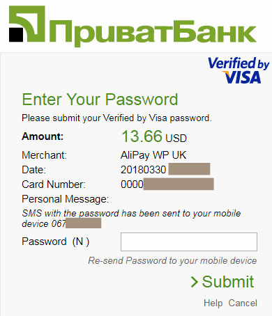 privatbank aliexpress Оплата была произведена долларовой картой Visa приватбанка 