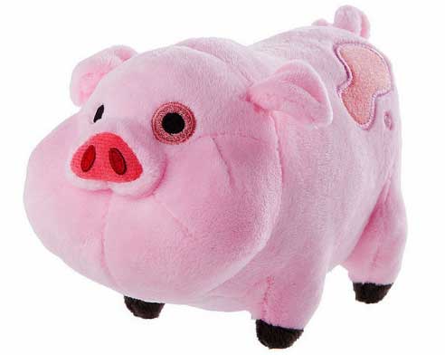 Толстая довольная свинья подарок мягкая игрушка