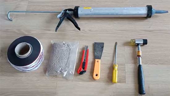 Инструменты для ремонта окна
