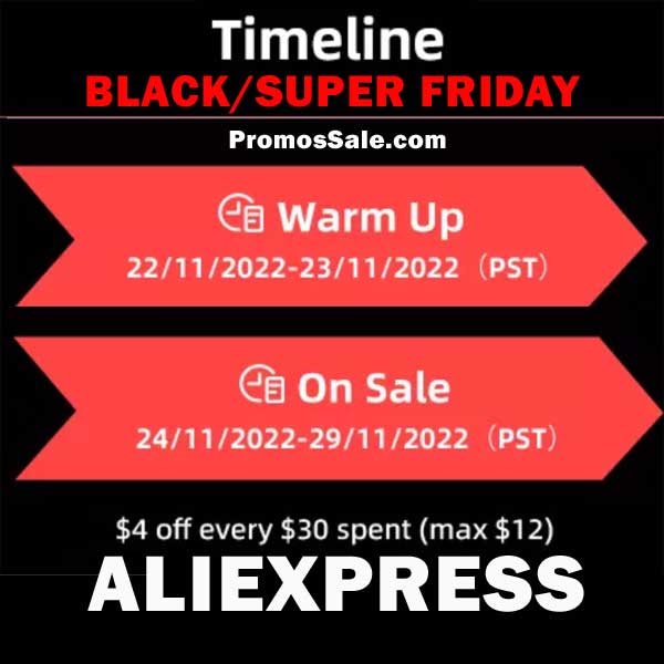 Даты распродажи Черная Пятница на AliExpress АлиЭксрпесс